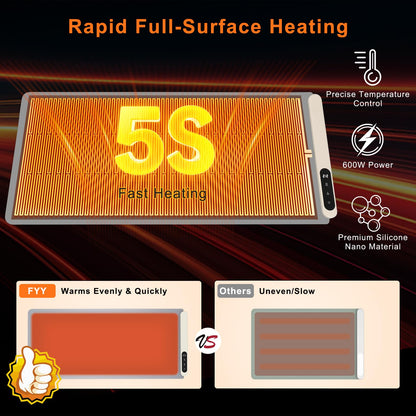 FYY Warming Mat for Food 24"x15", Rapid and Full Surface Heating