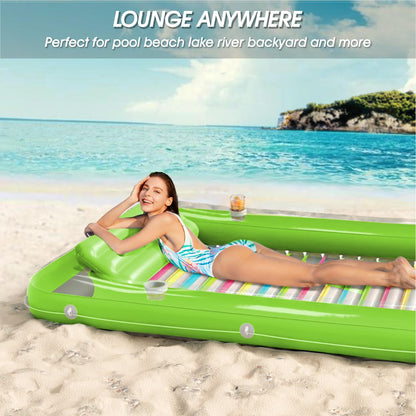 Inflatable Tanning Pool Lounger Float