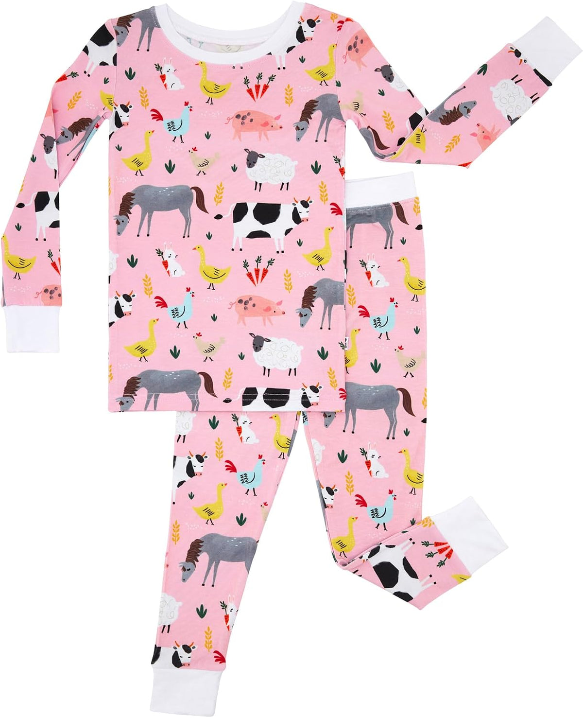 Little Sleepies Two-Piece Pajama Set, Viscose from Bamboo, Toddler Kids PJs