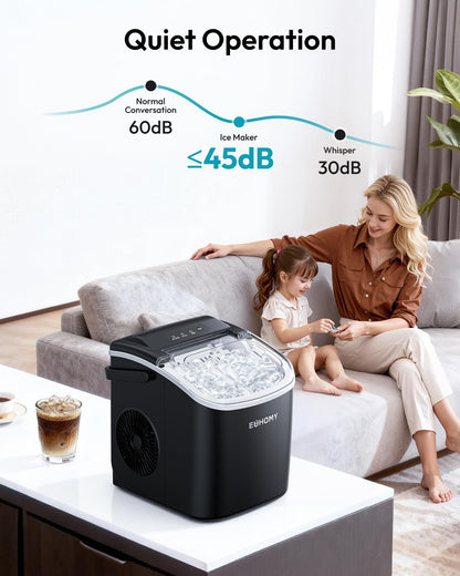 Euhomy Countertop Ice Maker Machine with Handle
