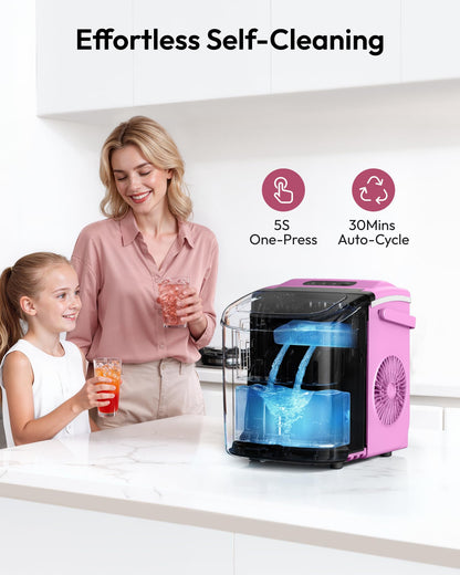 Euhomy Countertop Ice Maker Machine with Handle