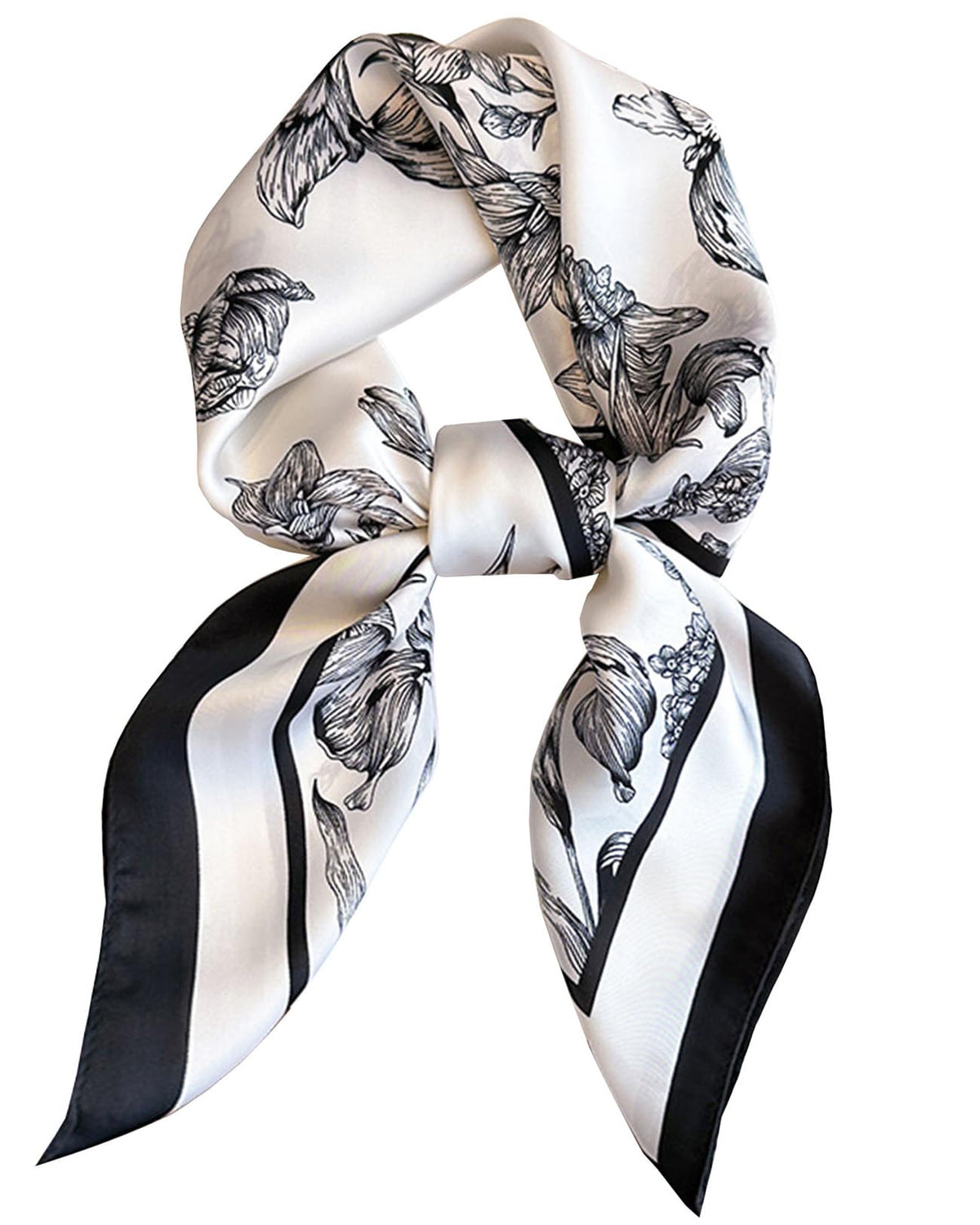 Saiusloa Neck Scarf For Womens Silky Head Scarves Hair Bandanas Square Scarf Fashion Accessories lightweight