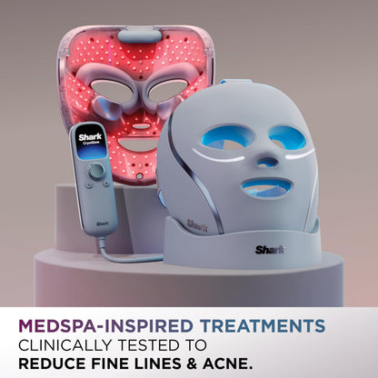 Shark CryoGlow LED Face Mask, Red Light Therapy, Under-Eye Cooling, FW312