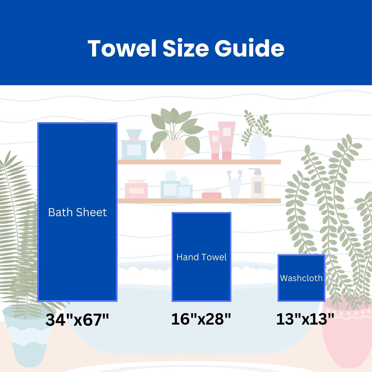 Sea Me At Home Waffle Hand Towel – 100% Turkish Cotton, Quick-Dry, Soft and Absorbent Bathroom Towel (White)