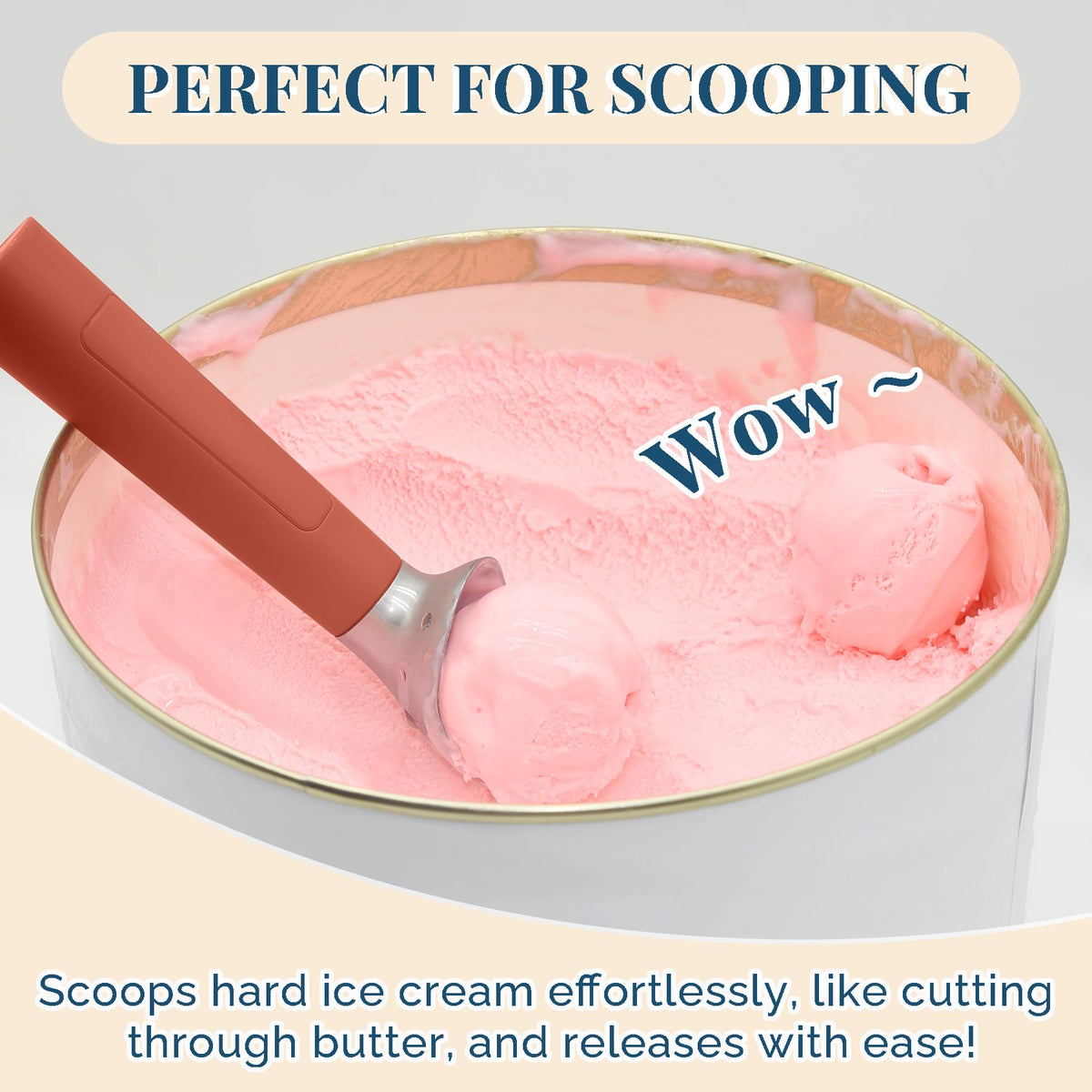 Heated Ice Cream Scoop Rechargeable