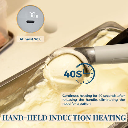 Heated Ice Cream Scoop Rechargeable