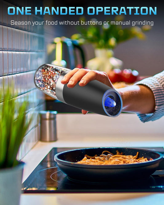 Xinxu Gravity Electric Pepper and Salt Grinder Set