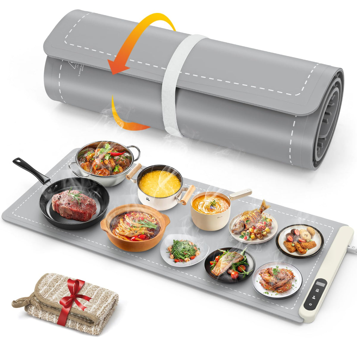 FYY Warming Mat for Food 24"x15", Rapid and Full Surface Heating