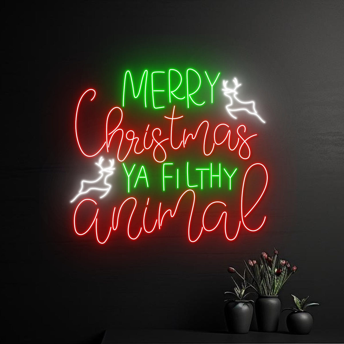 Custom Merry Christmas Tree Neon Sign LED Sign LED Lights (Merry Christmas)