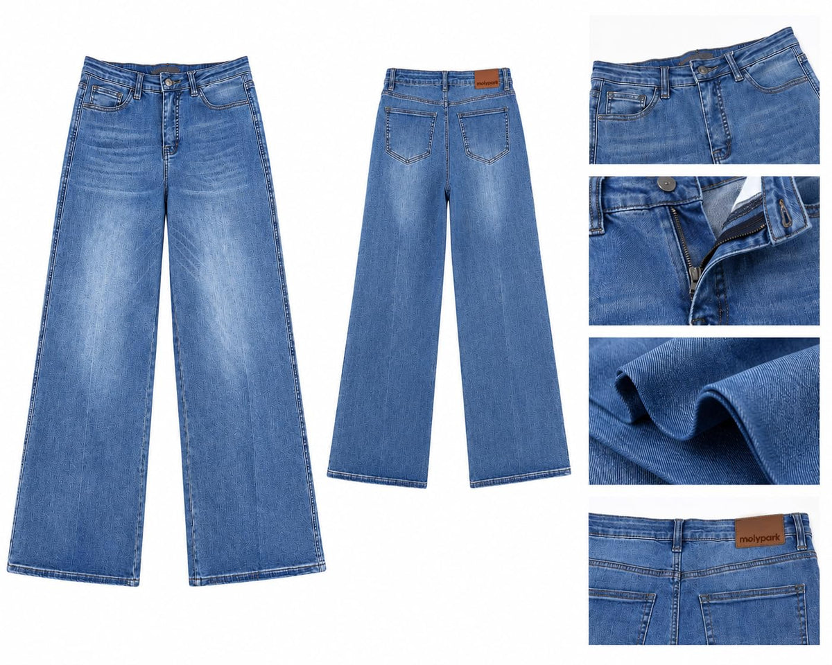 Women's High Waisted Wide Leg Jeans