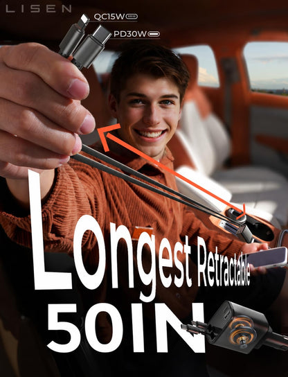 Lisen Retractable Car Charger
