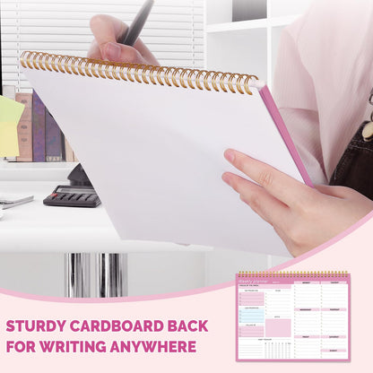 Thboxes Weekly Desk Planner, 8.5x11 In To Do List Notepad, 52 Sheets