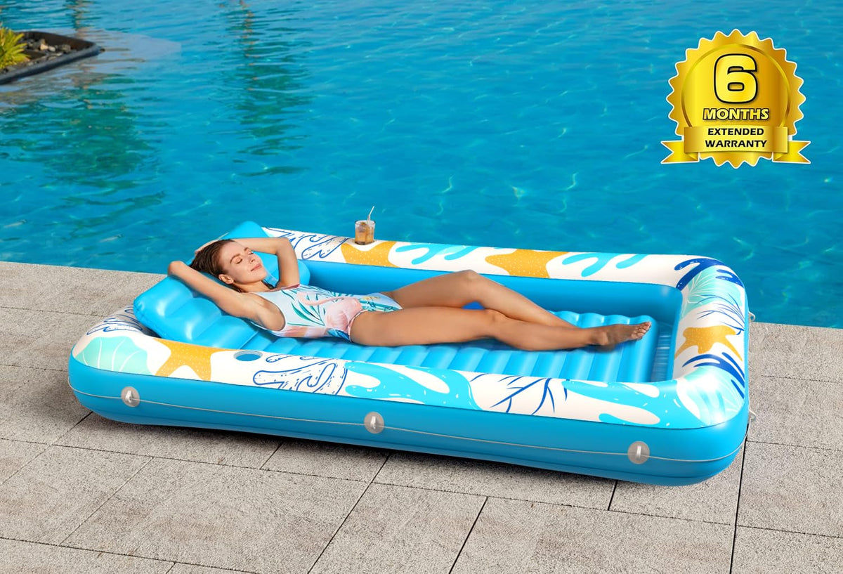 Inflatable Tanning Pool Lounger Float