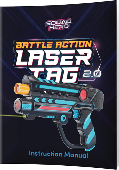Squad Hero Rechargeable Laser Tag 360° Sensors + LCDs - Set of 4 - Birthday Gift Ideas for Kids Teens & Adults Boys & Girls Family Fun - Cool Teenage Lazer Group Activity, Teen Gifts Ages 8+ Year Old