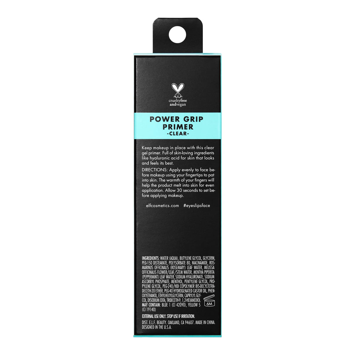 E.l.f. Power Grip Primer, Gel-Based & Hydrating Face Primer for Smoothing Skin & Gripping Makeup, Moisturizing & Priming, Vegan & Cruelty-Free, 0.811 Fl Oz