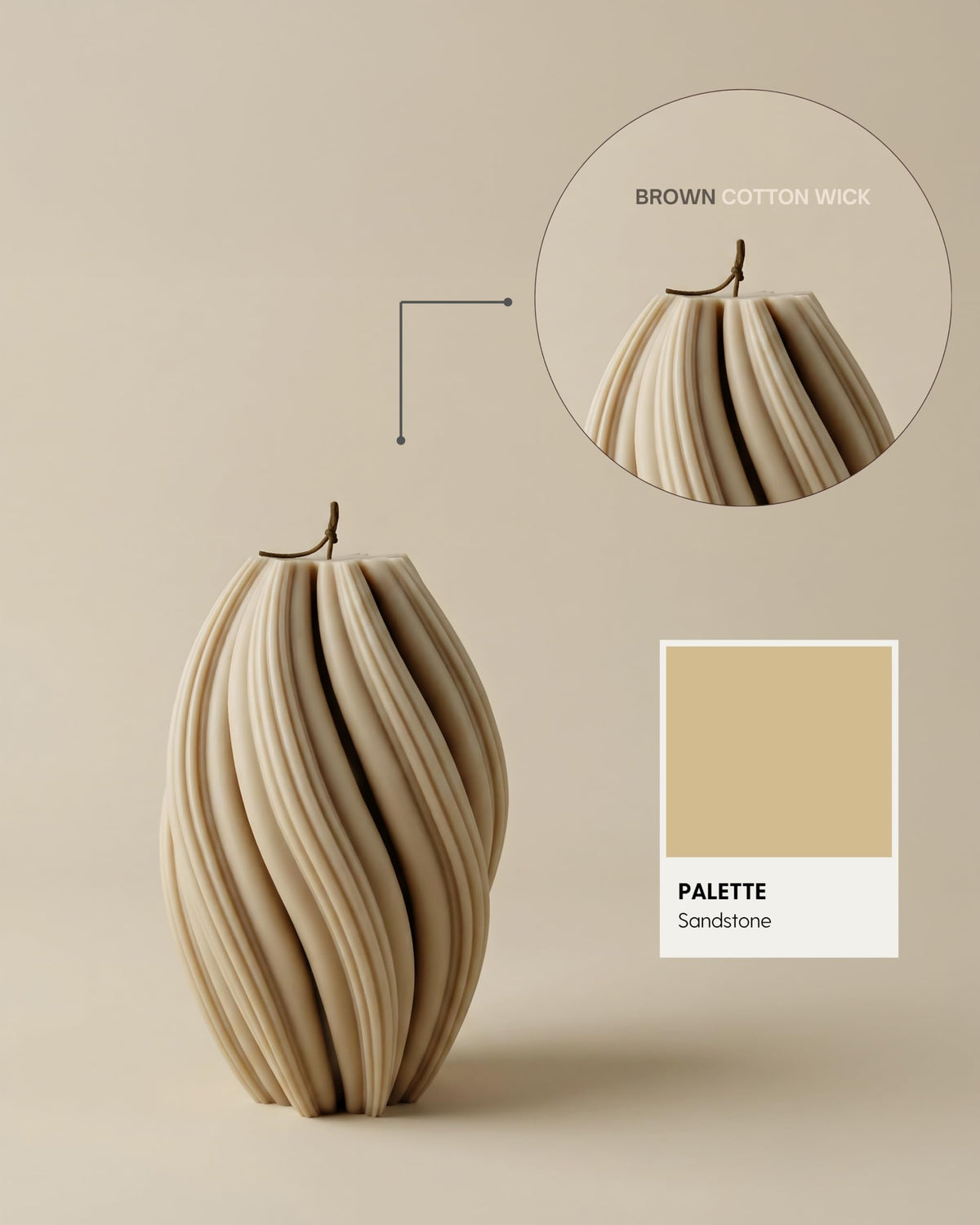Lawa Swirl Candle