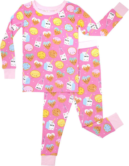 Little Sleepies Two-Piece Pajama Set, Viscose from Bamboo, Toddler Kids PJs