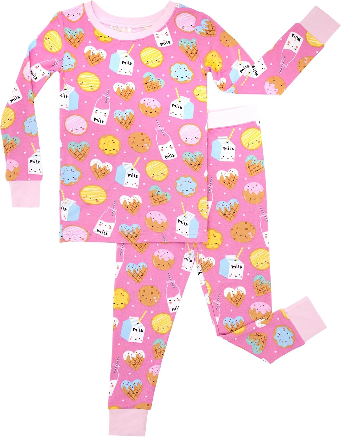 Little Sleepies Two-Piece Pajama Set, Viscose from Bamboo, Toddler Kids PJs