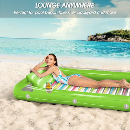 Inflatable Tanning Pool Lounger Float