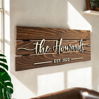 Wooden Name Sign Personalized and Custom