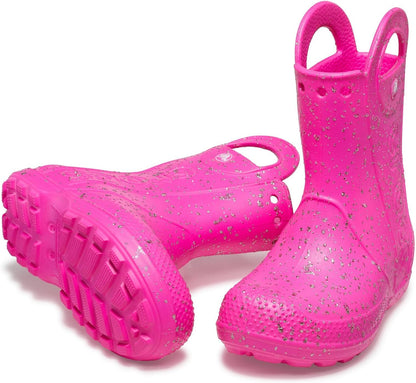 Crocs Kids' Handle It Rain Boots | Waterproof Slip On Shoes | Kids' Rain Boots