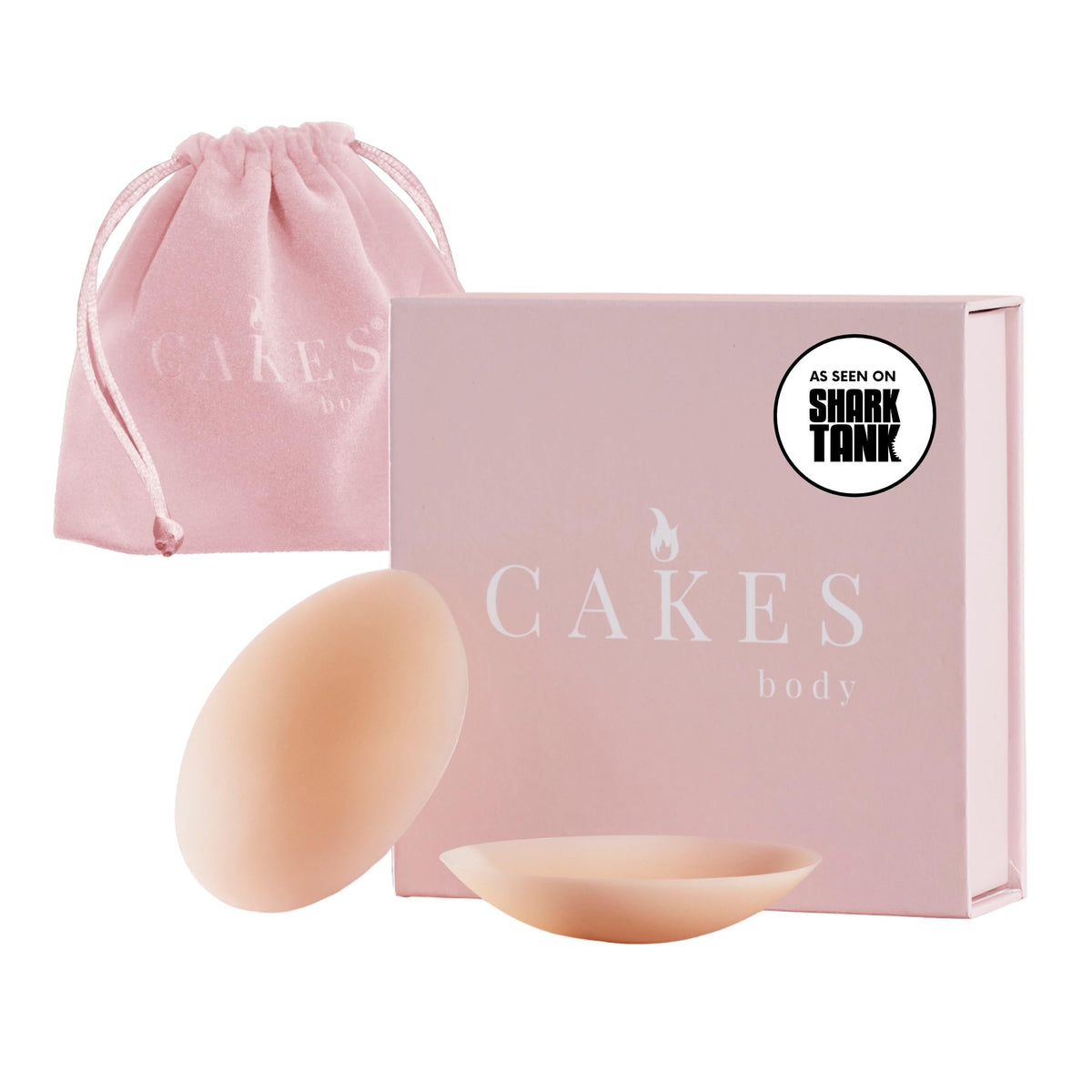 Cakes Body Grippy Non-Adhesive Silicone Nipple Covers for Women (No Sticky Adhesive) - Reusable, Silicone (Circle)