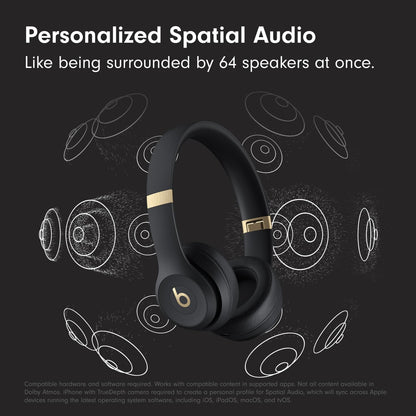 Beats Solo 4 - Wireless On-Ear Bluetooth Headphones, Up to 50-Hour Battery Life, Ultra-Lightweight Comfort