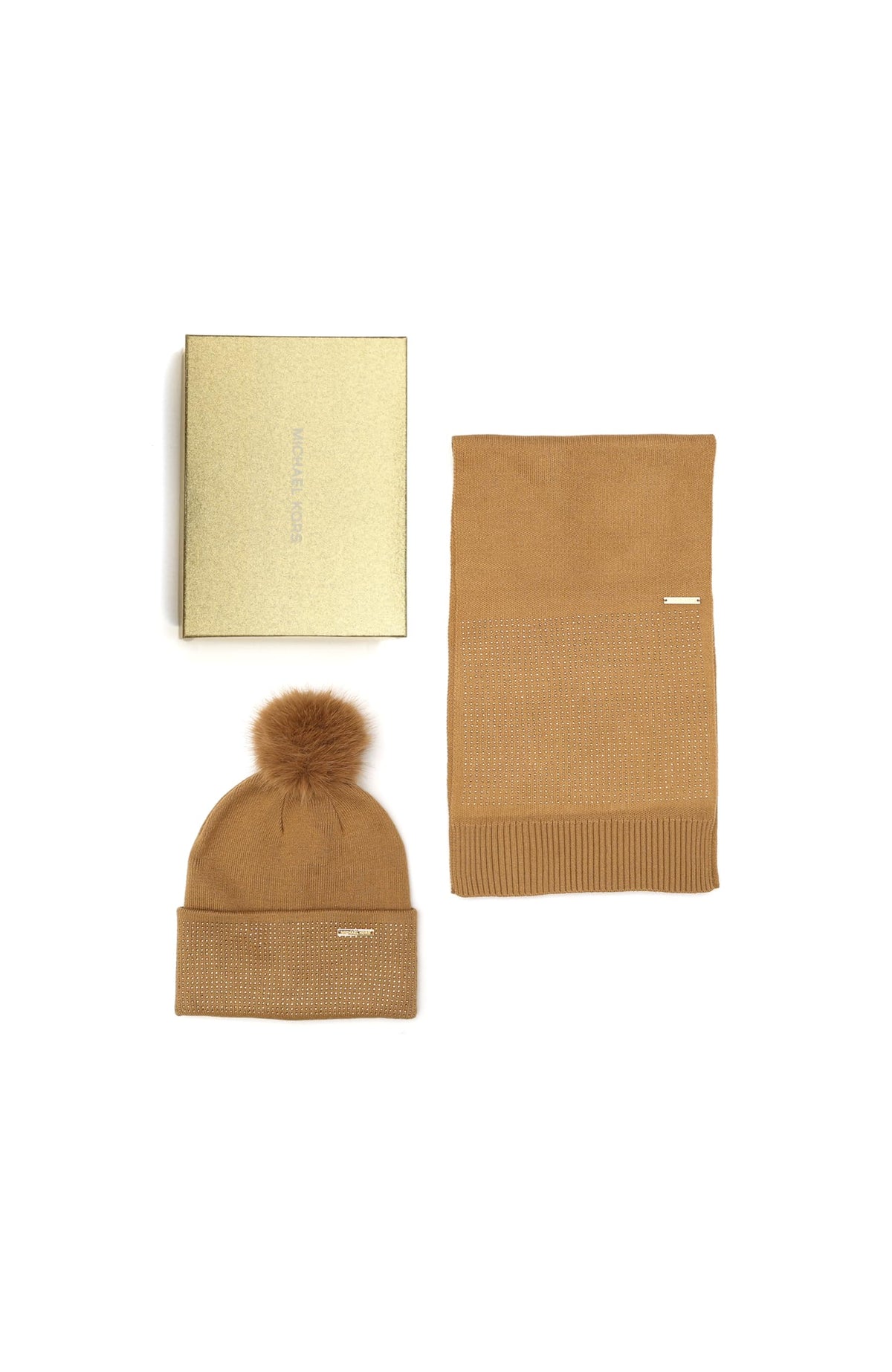 Michael Kors Women's Fine Crystal Box Set - Hat & Scarf