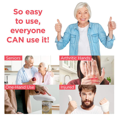Kitchen Mama Auto Electric Can Opener: Open Your Cans with a Simple Press of Button