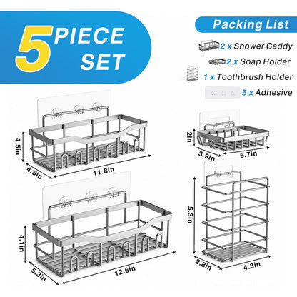 Eudele Adhesive Shower Caddy