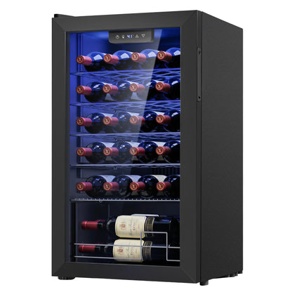 Icyglee 25 Bottle Compressor Wine Cooler Refrigerator