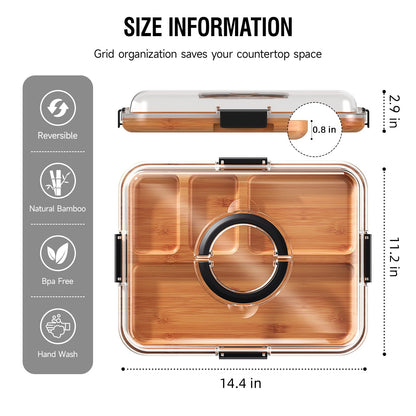 Renmxj Portable Charcuterie Boards with Lid, Cheese, Veggie & Snack Tray