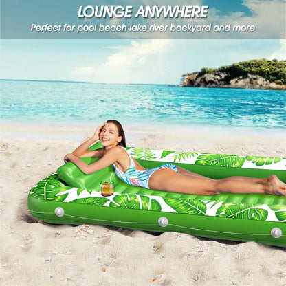 Inflatable Tanning Pool Lounger Float