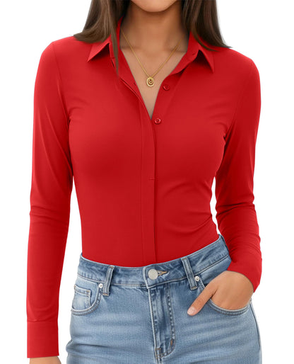 siliteelon Button Down Shirt for Women