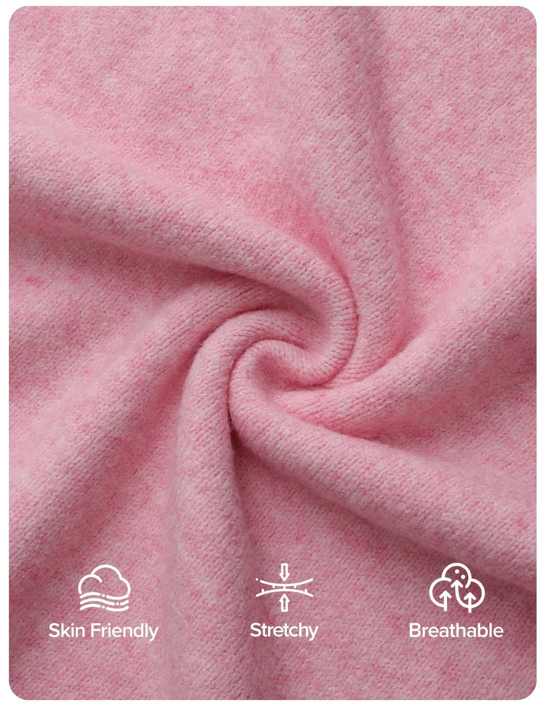 ZESICA Cute Bow Long Sleeve Oversized Sweaters
