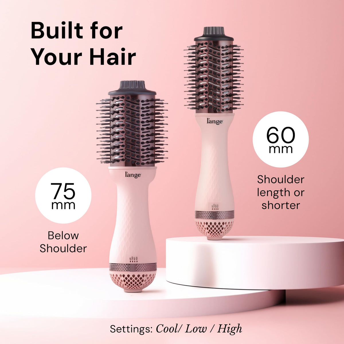 L'ANGE HAIR Le Volume 2-in-1 Titanium Blow Dryer Brush