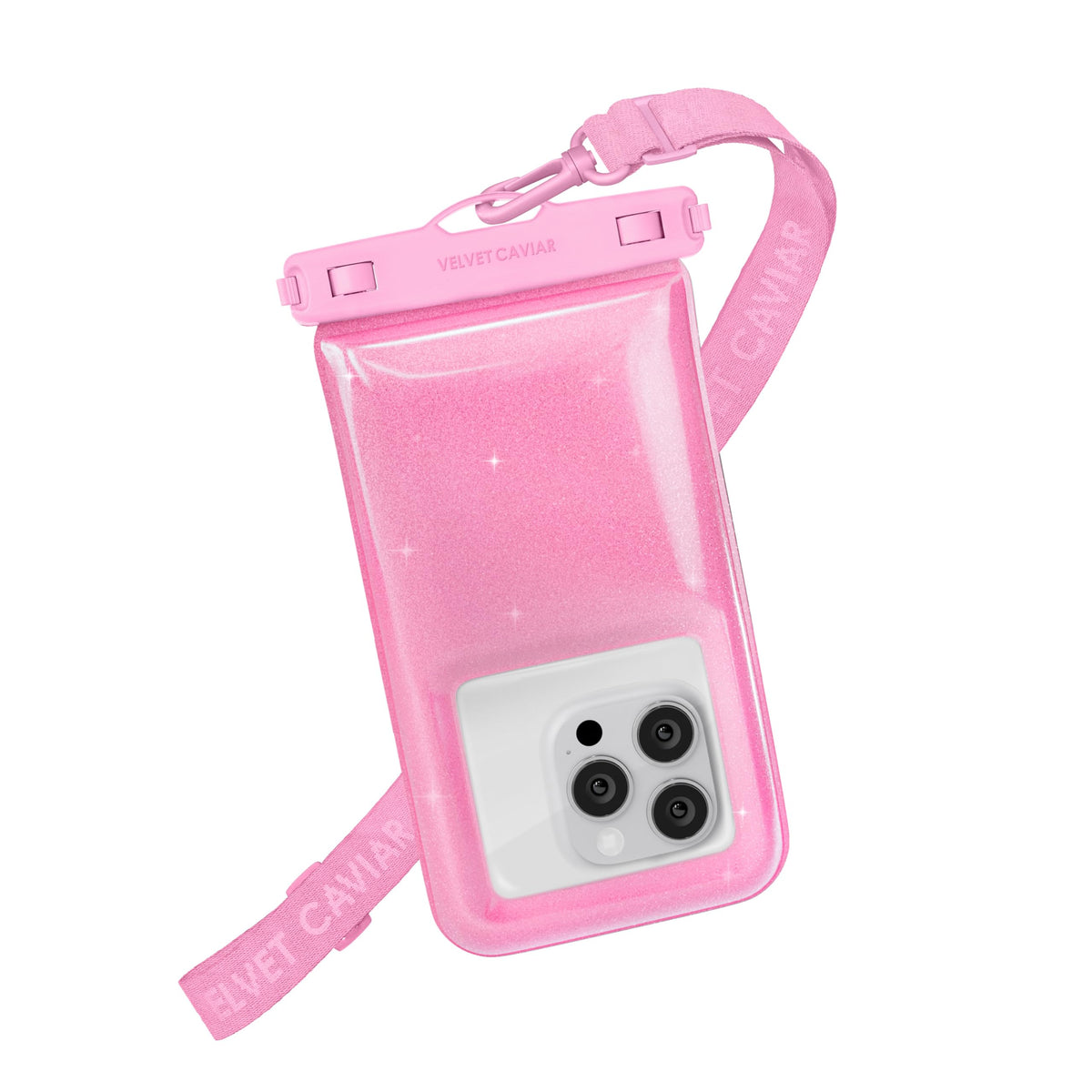 VELVET CAVIAR Waterproof Phone Pouch with Lanyard