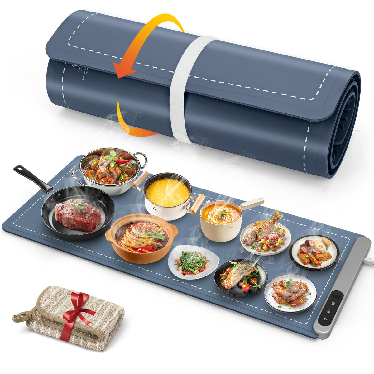 FYY Warming Mat for Food 24"x15", Rapid and Full Surface Heating