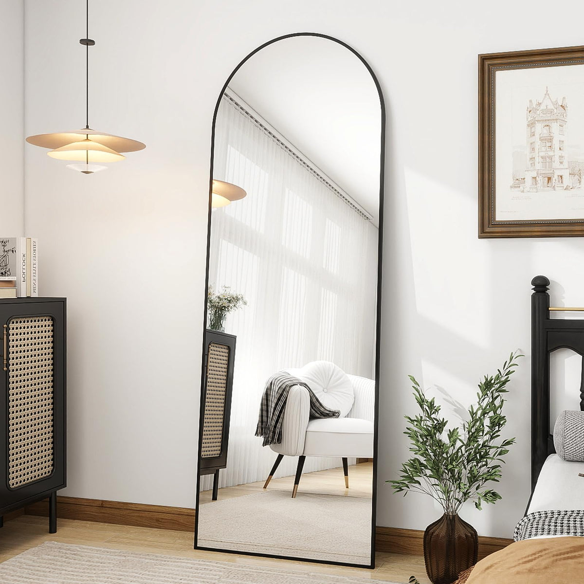 OGCAU Arched Full Length Mirror 76"x34"