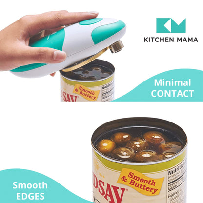Kitchen Mama Auto Electric Can Opener: Open Your Cans with a Simple Press of Button