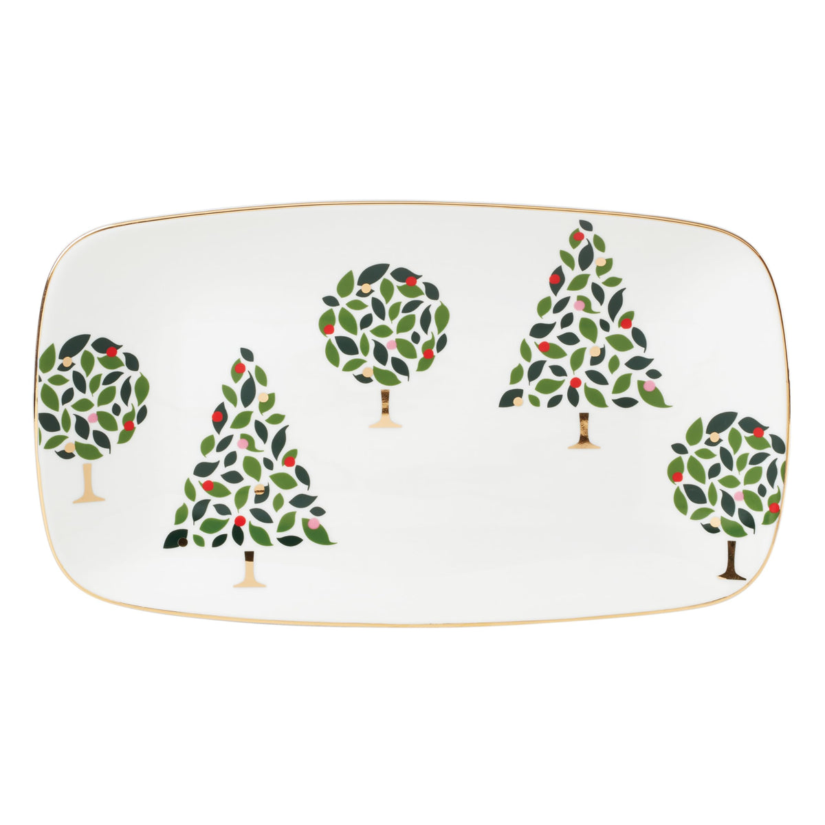 Kate Spade New York Evergreen Large Lit Tree Figurine, Christmas & Holiday Decor