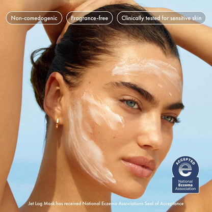 Summer Fridays Jet Lag Mask - Hydrating Overnight Face Mask, Moisturizer + Eye Cream - Enriched with Hyaluronic Acid, Niacinamide, + Antioxidants