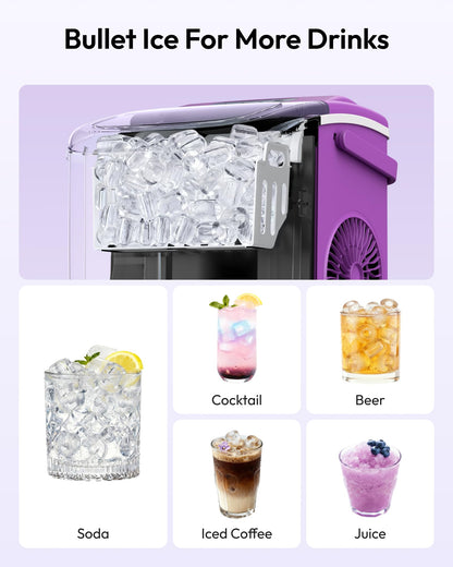 Euhomy Countertop Ice Maker Machine with Handle