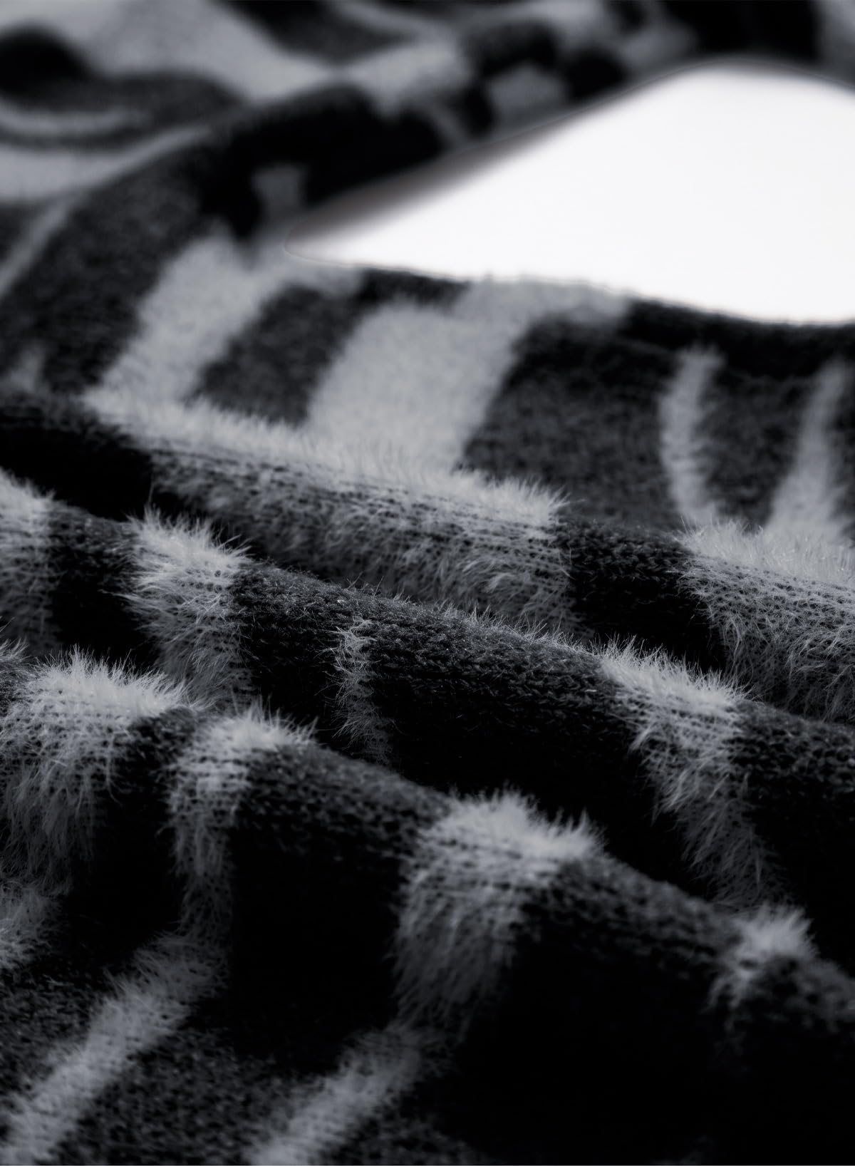 Sidefeel Women's Long Sleeve Crewneck Animal Print Cardigan Sweater