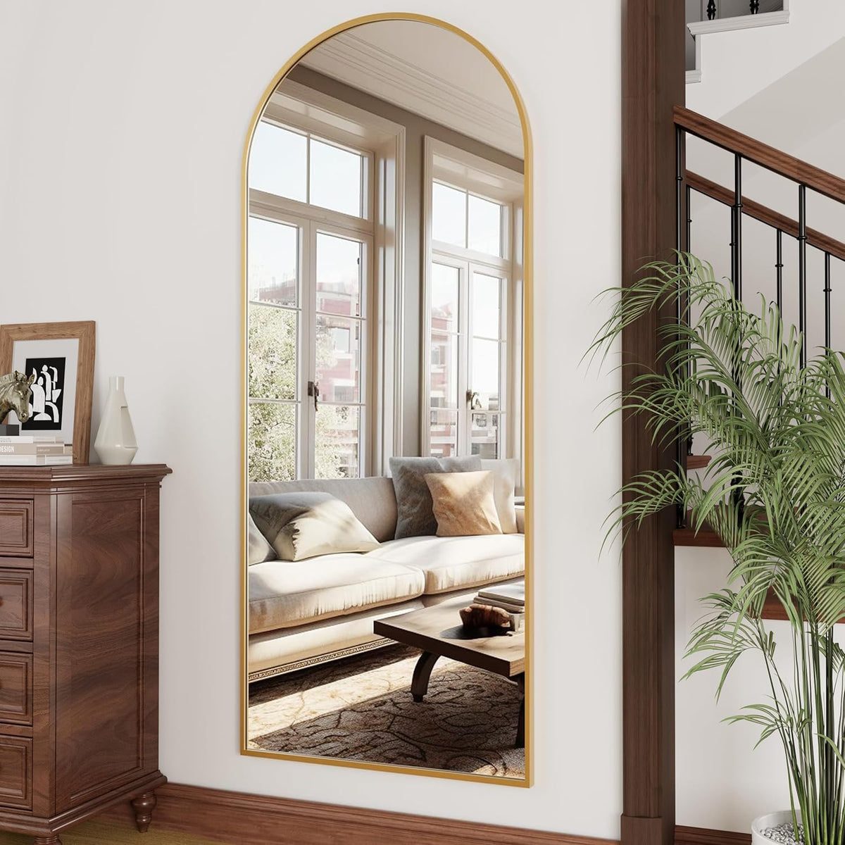 OGCAU Arched Full Length Mirror 76"x34"