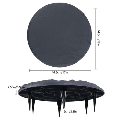 4Pcs Large Stepping Stones Outdoor Garden Walkway, Durable Plastic Pavers
