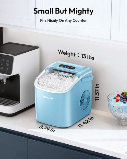 Euhomy Countertop Ice Maker Machine with Handle