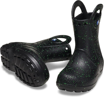 Crocs Kids' Handle It Rain Boots | Waterproof Slip On Shoes | Kids' Rain Boots