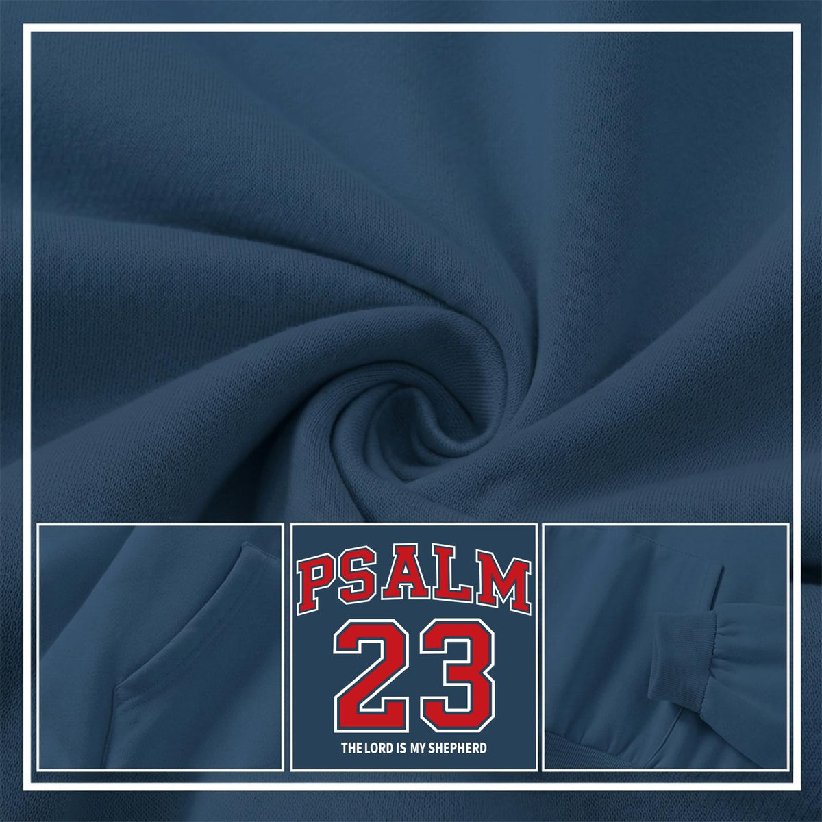 Christian Hoodies for Women Psalm 23 Sweatshirt