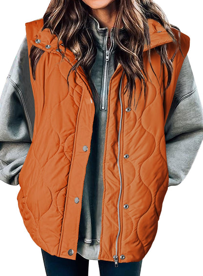 EVALESS Womens Lightweight Cropped Puffer Vest